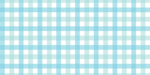 Gingham pattern seamless Plaid repeat in blue Design for print, tartan, gift wrap, textiles, checkered background for tablecloth