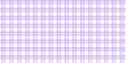 Purple Gingham seamless pattern. Texture from rhombus, squares for - plaid, tablecloths, clothes, shirts, dresses, paper, bedding, blankets, quilts and other textile products. illustration.