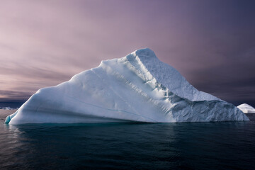 Solitary Iceberg photographed in Ilulissat Greenland