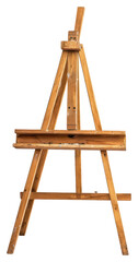 PNG Wooden drawing easel canvas white background architecture