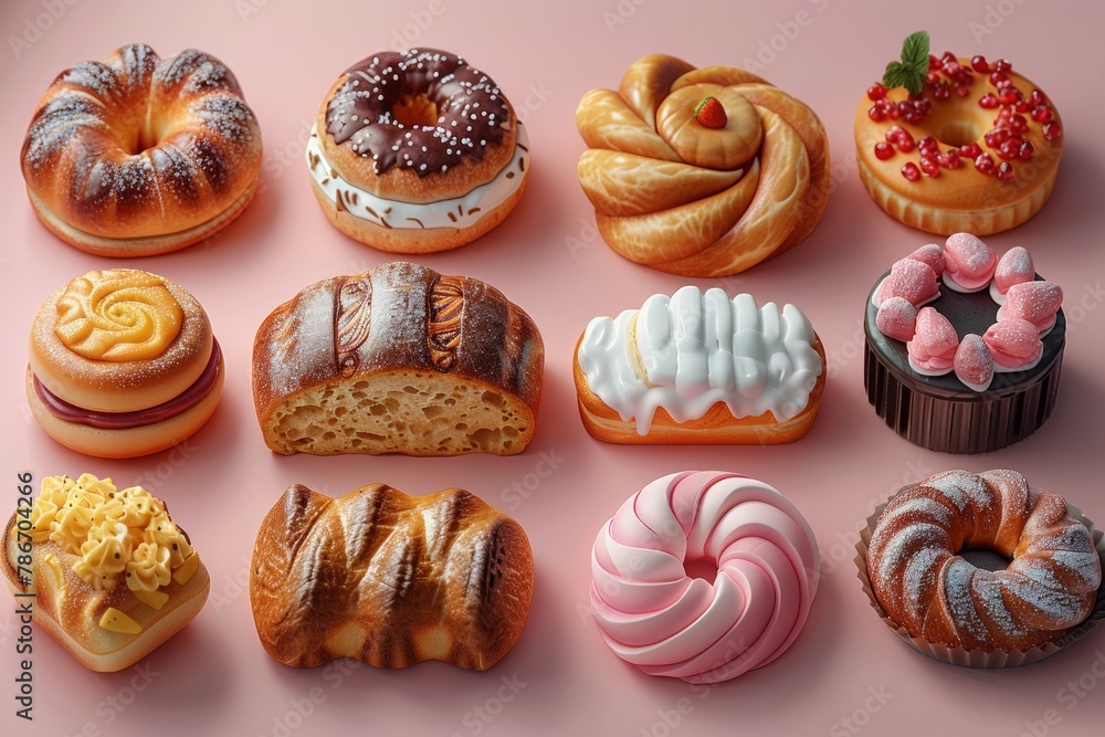 Poster farm bread concept. background with selective focus and copy space