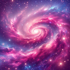 Obraz premium Purple unicorn background. Pastel watercolor sky with glitter stars and bokeh. Fantasy galaxy with holographic texture. Magic marble space.