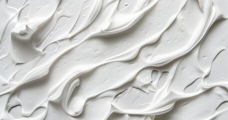 Fluid White Material Swirls
 - obrazy, fototapety, plakaty