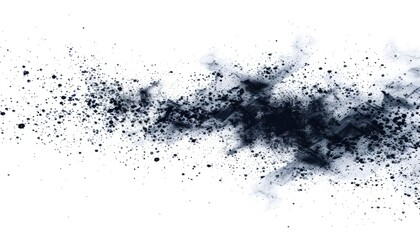 Abstract Smoke Explosion on White
