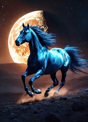 Obraz na płótnie Canvas Horse in the Night