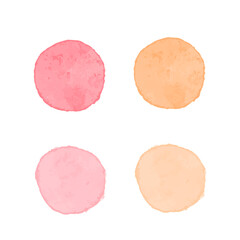 和風のかわいい水彩フレーム背景　イラストベクター素材