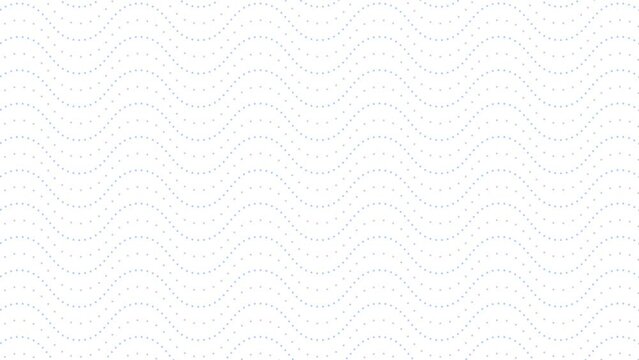 Abstract White background with animated waving dots lines motion graphics elements blue and gray lines loop animation