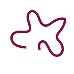 Abstract shapes Squiggly lines