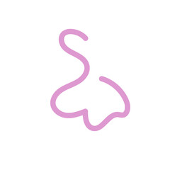 Obraz premium Abstract shapes Squiggly lines