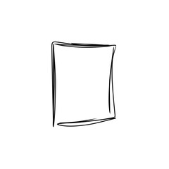 handdrawn square doodle