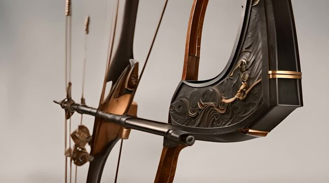 Bow and arrow close up. Sport Concept