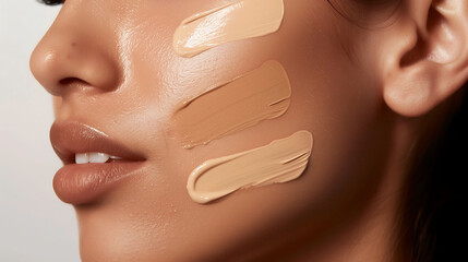 Shades of Beauty: Foundation Makeup Swatches