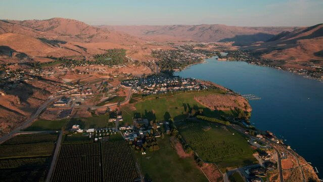 Washington Wine Country Vacation Homes in Lake Chelan Aerial