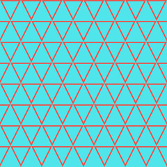 red triangle pattern on blue background