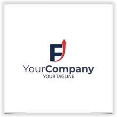 Vector letter f logo design template