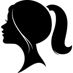 woman head haircut style illustration for logo,decoration,poster,presentation,beauty products,etc
