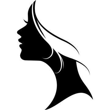 beauty woman face silhouette flourish for logo,decoration,poster,presentation,beauty products,etc
