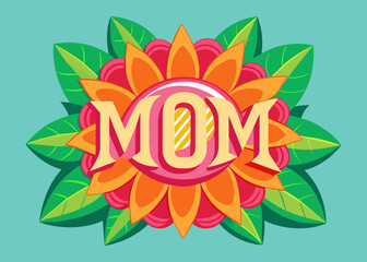 Mom concept with icon design, vector illustration 10 eps graphic.