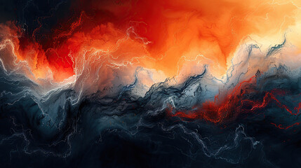 burning fire in the forest abstract background