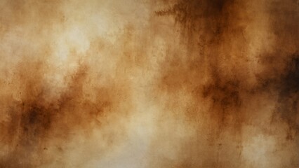 amber brown sepia gradient watercolor on paper texture background from Generative AI