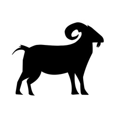 Vector illustration of farm animals, farm goats, etawa goats.