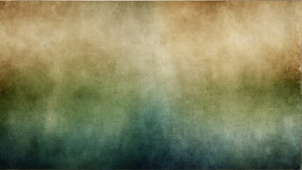 blue and green colored sepia gradient watercolor on paper texture background from Generative AI - obrazy, fototapety, plakaty
