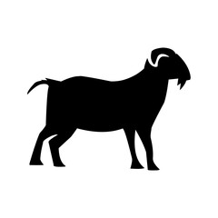 Vector illustration of farm animals, farm goats, etawa goats.