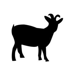 Vector illustration of farm animals, farm goats, etawa goats.