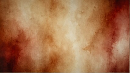 crimson red sepia gradient watercolor on paper texture background from Generative AI - obrazy, fototapety, plakaty