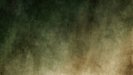 dark green sepia gradient watercolor on paper texture background from Generative AI - obrazy, fototapety, plakaty