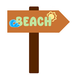 Beach Direction Board