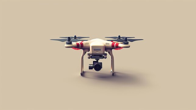Vector icon representing a drone designed for capturing photos and videos.