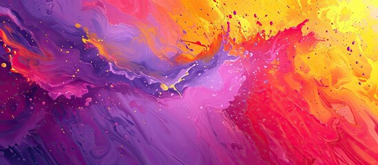 A vibrant splash of red and purple paint, creating a bold and colorful statement 🎨💜 Add a touch of artistic flair to your space! #ColorSplashArt