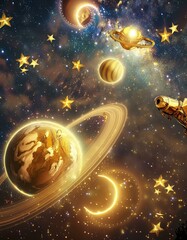 黄金の宇宙の彼方への旅