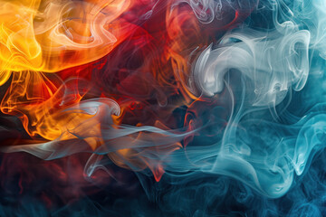 Fototapeta premium Colorful Smoke, Studio Shot, Generative AI