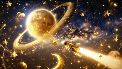 黄金の宇宙の彼方への旅