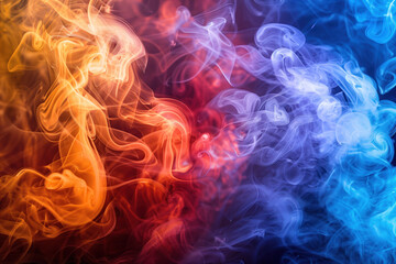 Colorful Smoke, Studio Shot, Generative AI