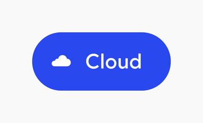 Cloud Button UI Design icon