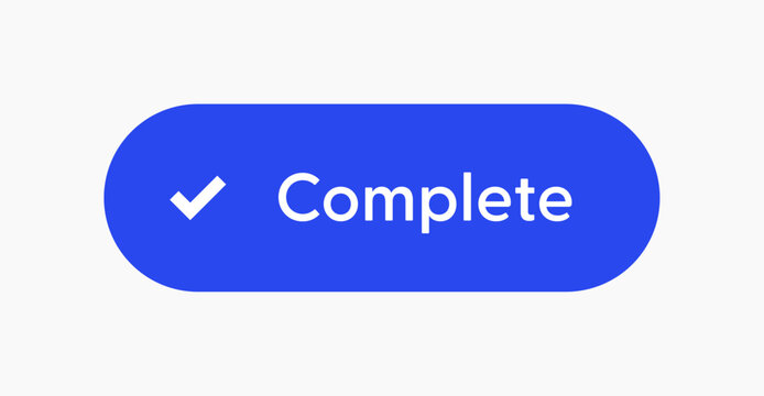 complete done successful tick button