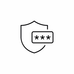 Password Security Safety Shield icon