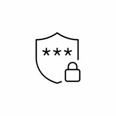 Password Security Safety Shield icon