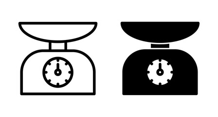 Scales icon vector isolated on white background. Law scale icon. Scales vector icon. Justice