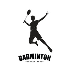 vector illustration of badminton sport