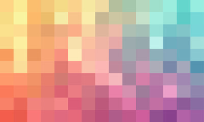 Fototapeta premium Vector abstract and colorful pixel background