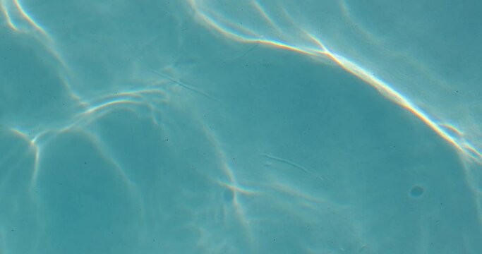 Pool water ripples in summer sun light reflection