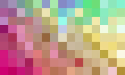 Fototapeta premium Vector abstract and colorful pixel background