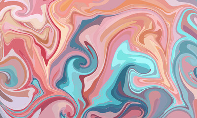 Multicolour colourful background in acrylic pouring