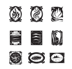 elegant decorative border design divider