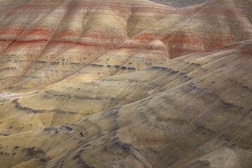 Beautiful and colorful landscape of the Painted Hills in Eastern Oregon, near John Day. - 786750204