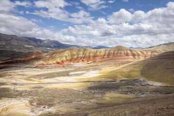 Beautiful and colorful landscape of the Painted Hills in Eastern Oregon, near John Day. - 786750633